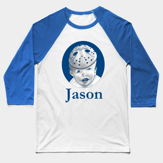 Baby Jason Baseball T-Shirt by DougSQ